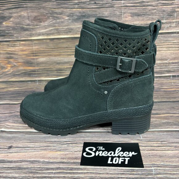 Muck Boots Women's Waterproof Liberty Suede Ankle Slip On Boots - Picture 3 of 8